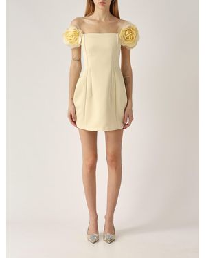 Elisabetta Franchi Poliestere Dress - Natural
