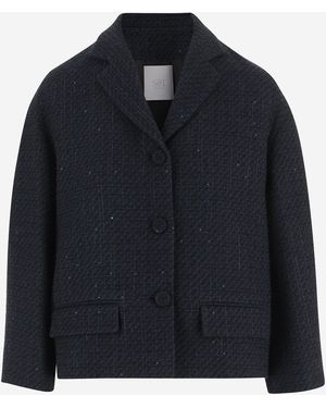 SOIR Cotton Blend Jacket - Black