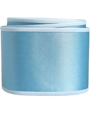Dolce & Gabbana Light Blue Silk Satin Waist Cintura Belt