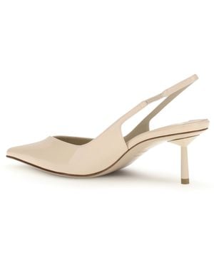 Le Silla Pumps Vivienne Patent Leather Calf Sandal - Natural