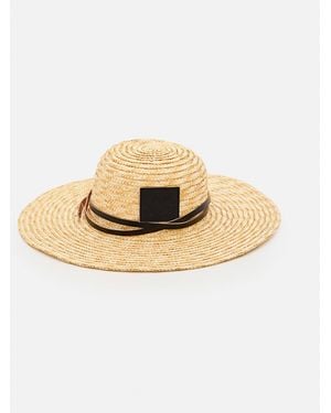 Plan C Straw Hat - Metallic
