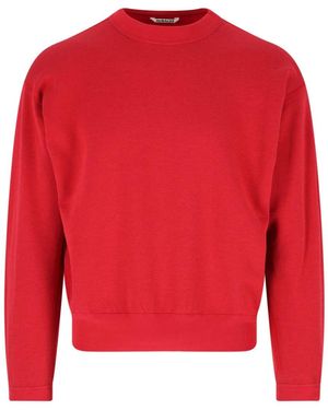 AURALEE Cotton Blend Sweatshirt - Red