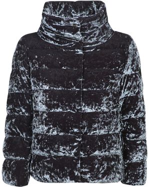 Herno Velvet Cape - Black