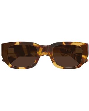 Bottega Veneta Bv1400S Linea Intrecciato Acetato Riciclato Sunglasses - Brown