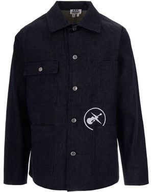 A.P.C. Jacket Grand Jack Frgmt - Blue