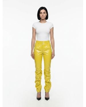 Dolce & Gabbana Polyester Casual Trousers - Yellow