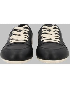 Rick Owens Trainers Minimal Leather Cow Trainers - Black