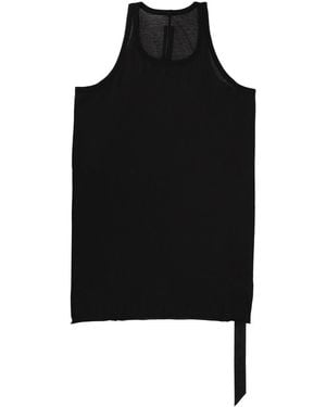 Rick Owens Loose Fit Cotton Tank Top - Black