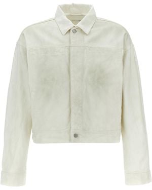Entire studios Gem Jacket Cotton Down Jacket, Parka, Casual - White