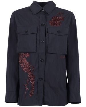 P.A.R.O.S.H. Shirt With Embroidery - Blue