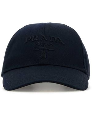 Prada Drill Baseball Cap - Blue