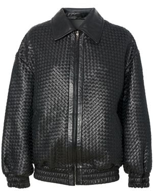 Manokhi Leather Jacket Sara - Black