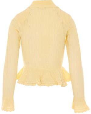 Self-Portrait Self Portrait Jumpers Viscose - Yellow