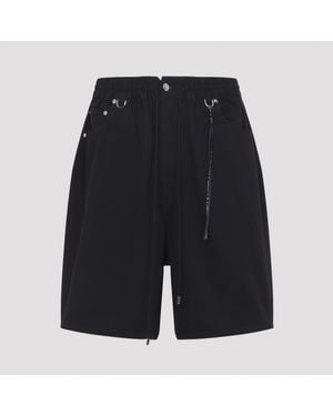 Mastermind Japan Wide Easy Denim Shorts Cotton Jean - Black