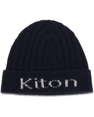 Kiton Wool Beanie Hat Ovis Aries E Hairbands - Blue