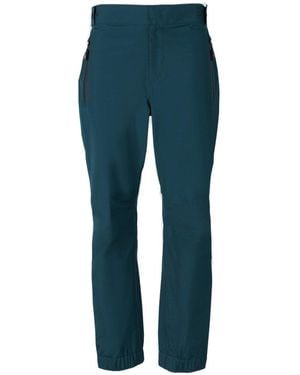 Moncler High-Waisted Straight-Leg Pants - Blue