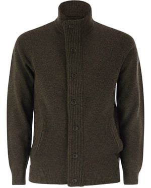 Barbour Zip-Up Sweater Patch - Black