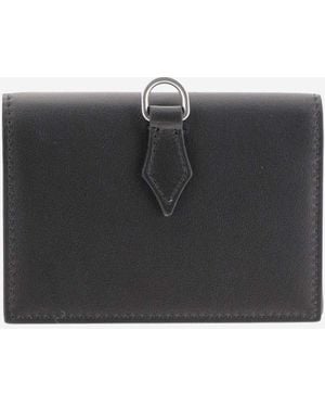 Montblanc Card Holder With 4 Compartments Leather Accessory - Black