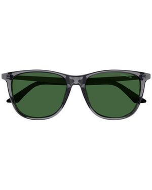 Montblanc Sunglasses Square Full Rim, - Frame And Lens Mb0330S002 - Green