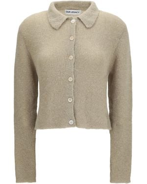 Our Legacy Polo Collar Jumper With Buttons Shirts - Natural