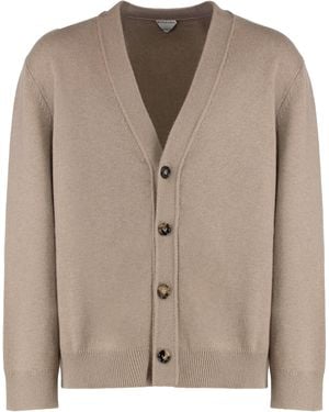 Bottega Veneta Cashmere Cardigan Cardigans - Brown