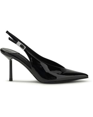 Le Silla Clivage Slingback Pumps Calf Leather Bos Taurus - Black