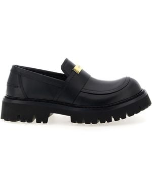 Moschino Brick Loafers - Black