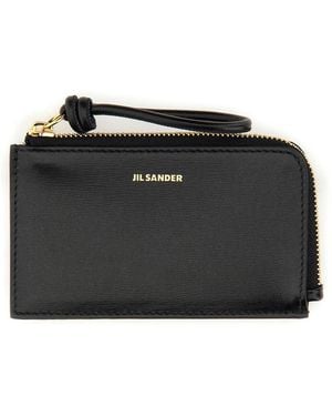 Jil Sander Envelope Coin Purse - Black