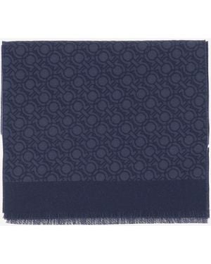 Ferragamo Wool Scarf - Blue