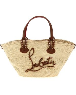 Christian Louboutin Raffia Handbag Bag - Metallic