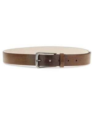 Brunello Cucinelli Brown Calf Leather Bos Taurus Regular Women\'s Belt Brunello Cucinelli Brown Calf Leather Bos Taurus Belt – Ask  main image 4