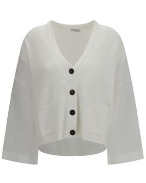Brunello Cucinelli Cotton Cardigan Clothing - Gray