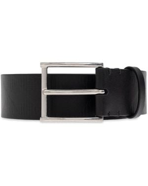Burberry Checked Buckled Belt - Black