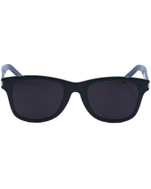 Saint Laurent Sunglasses Square Full Rim, Frame And Lens Sl51Bslim005 - Blue