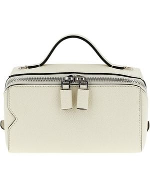 Valextra V-Line Crossbody Bag Calfskin Leather (Bos Taurus) - Metallic