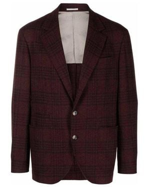 Brunello Cucinelli Purple Wool Blazer