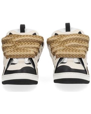Lanvin Curb Sneaker Leather Sneakers - Brown