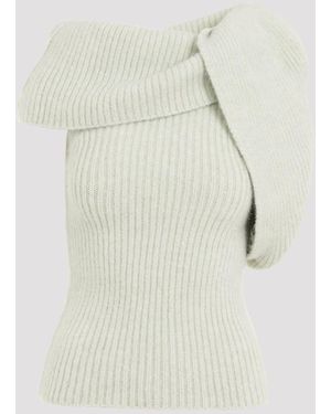 Rick Owens Banded T Top - White