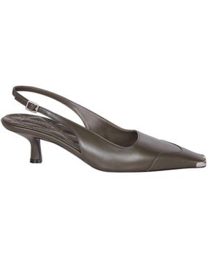 Burberry Heel Slingback - Grey