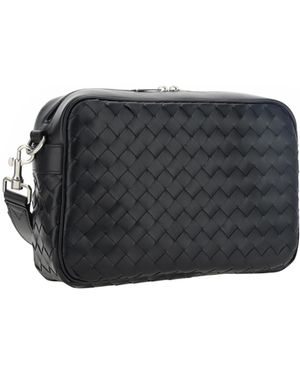 Bottega Veneta Shoulder Bag Camera- Calf Leather - Black