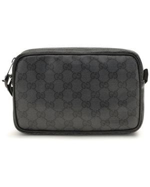 Gucci Cotton Shoulder Bag - Black