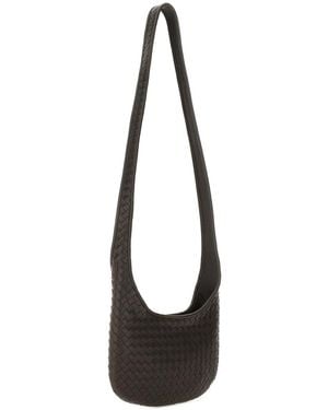 Bottega Veneta Shoulder Bag Veneto Leather - Black