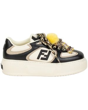 Fendi Sneakers Vit+Vis+Interno:Vit - Metallic