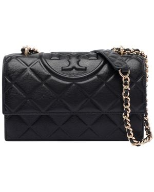Tory Burch Small Fleming Convertible Shoulder Bag - Black