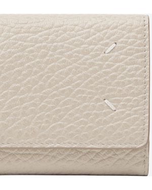 Maison Margiela Leather Wallet & Purses - Natural