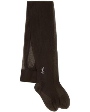 Saint Laurent Stretch Nylon Tights Jumpsuit - Black