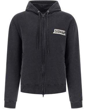 Balenciaga 'Masking Tape' Hoodie - Black