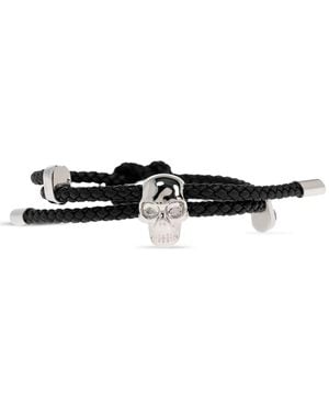 McQueen Braided Bracelet - White