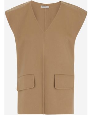 By Malene Birger Cilia Wool Vest - Brown