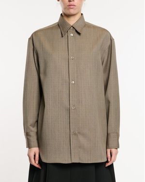 Studio Nicholson Oversized Shirt - Brown